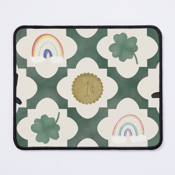 Item preview, Whimsical St. Patrick’s Day Lucky Shamrock Pattern designed and sold by Seamlessly Buffalo.