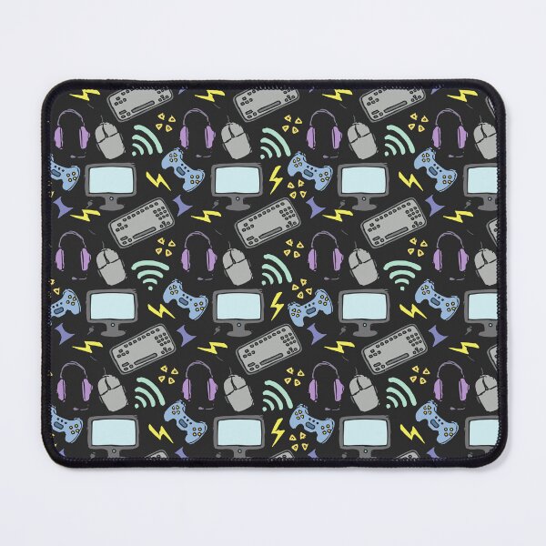 Item preview, Gaming Setup Pattern – PC Gamer Doodle For Gaming Lover designed and sold by Bawek85Designs.