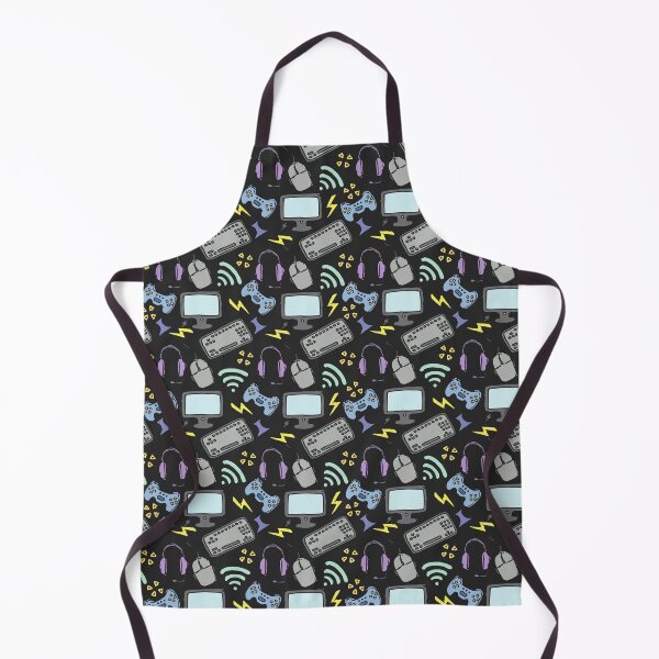 Item preview, Gaming Setup Pattern – PC Gamer Doodle For Gaming Lover designed and sold by Bawek85Designs.