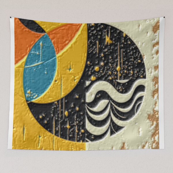 Item preview, 4 part abstract diffused 1.4 colorful geometric abstract design designed and sold by SmashingDeals.