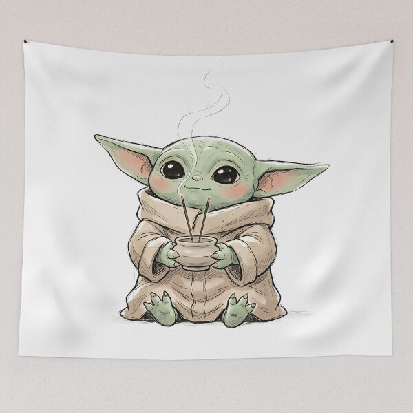 Item preview, BABY YODA WITH INCENSE HOLDER designed and sold by LIS AND MELIVERSO.