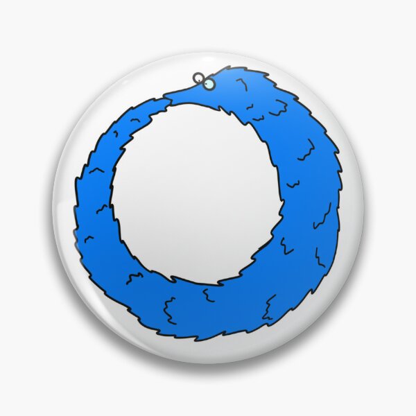 Item preview, Squirm-oboros in Blue designed and sold by A Flea's Market.