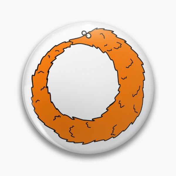 Item preview, Squirm-oboros in Orange designed and sold by A Flea's Market.