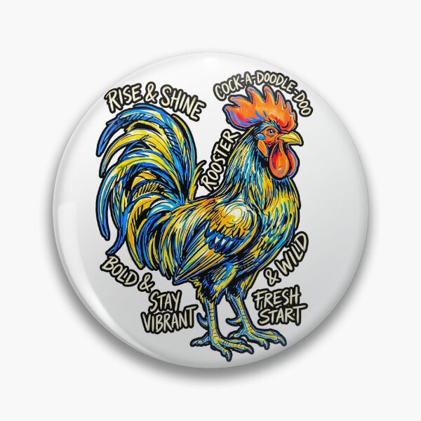 Item preview, Vibrant Morning Rooster Colorful Hand Drawn Style Graphic designed and sold by graphixpolash.