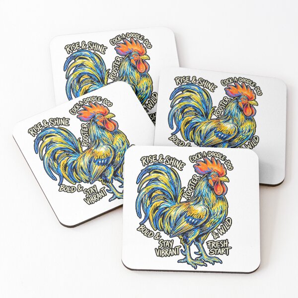 Item preview, Vibrant Morning Rooster Colorful Hand Drawn Style Graphic designed and sold by graphixpolash.