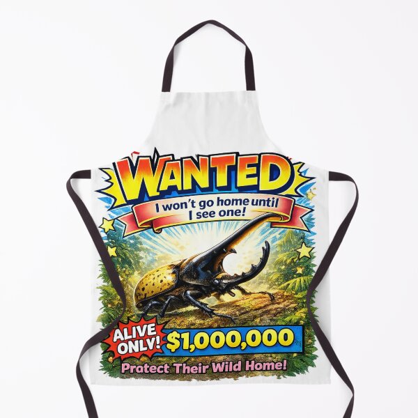 Item preview, Hercules Beetle WANTED Pop Art T-Shirt – Cool Bug Hunter Shirt for Kids, Insect Lover Gift, Comic Style Rhinoceros Beetle Design designed and sold by Japanese Bug Hunter.