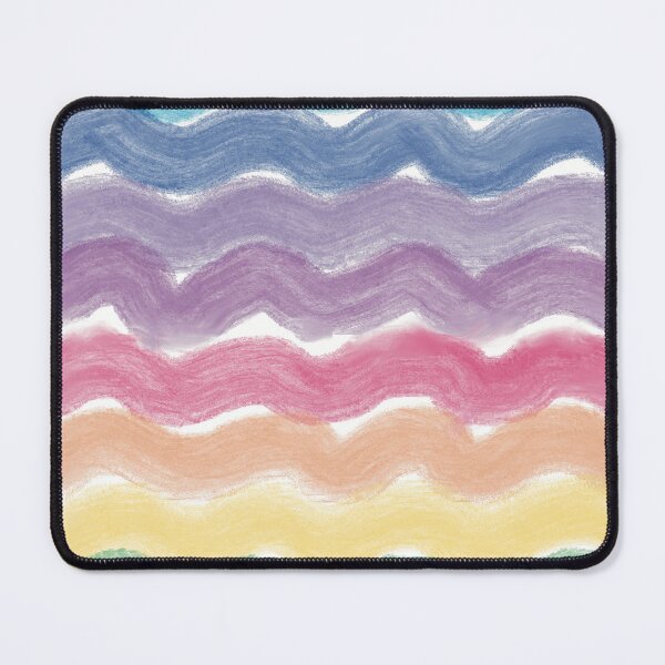 Item preview, Vibrant Pastel Rainbow Watercolor Waves designed and sold by Seamlessly Buffalo.