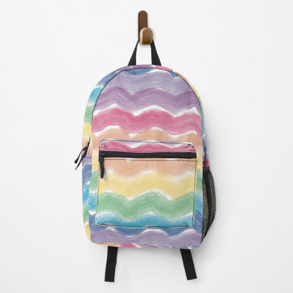 Item preview, Vibrant Pastel Rainbow Watercolor Waves designed and sold by Seamlessly Buffalo.