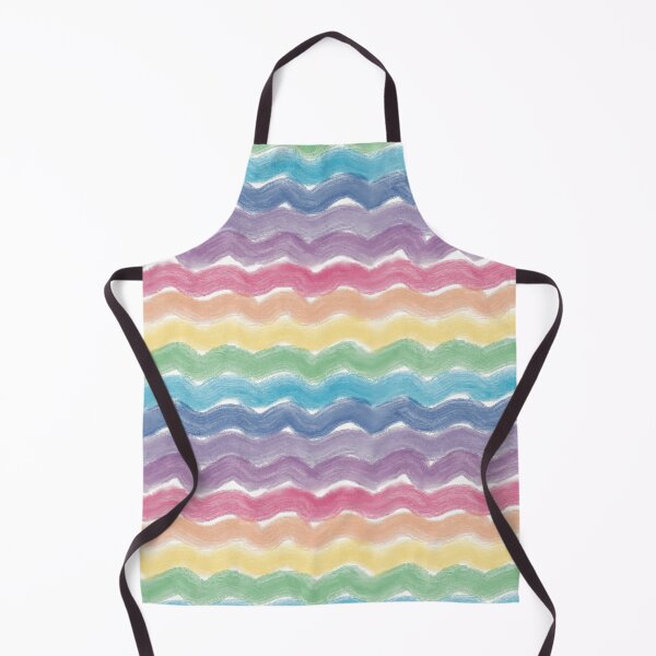 Item preview, Vibrant Pastel Rainbow Watercolor Waves designed and sold by Seamlessly Buffalo.