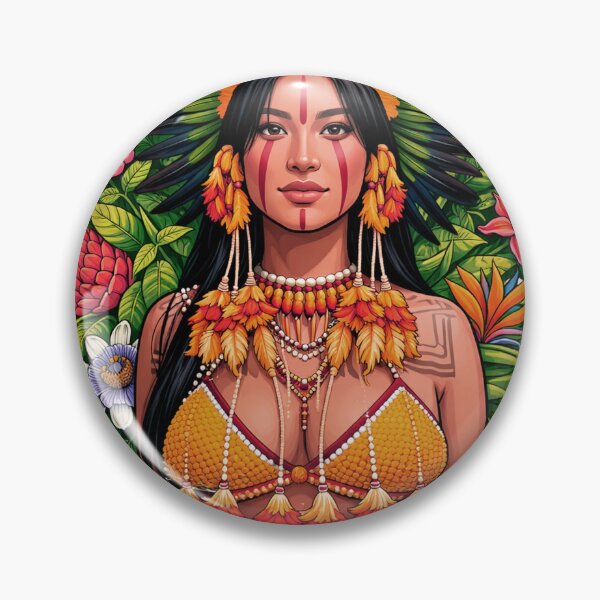 Item preview, Amazonian indigenous designed and sold by Ilustramagno.