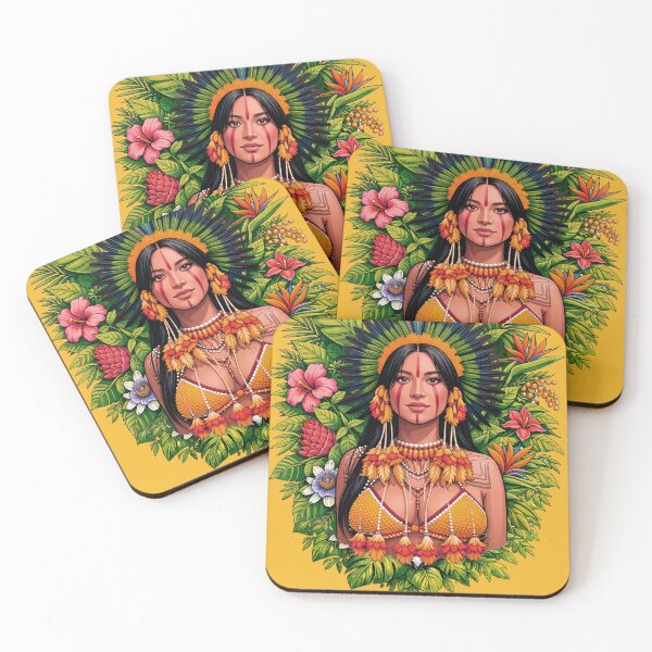 Item preview, Amazonian indigenous designed and sold by Ilustramagno.