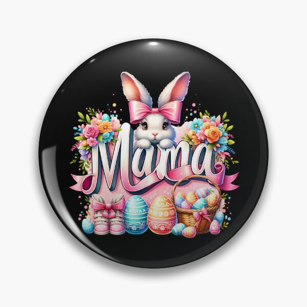 Item preview, Coquette Easter Mama Bunny – Cute Pastel Easter Rabbit Artwork Sticker / Tee / Mug designed and sold by artedigital99.