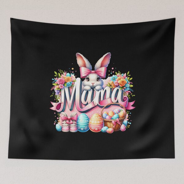 Item preview, Coquette Easter Mama Bunny – Cute Pastel Easter Rabbit Artwork Sticker / Tee / Mug designed and sold by artedigital99.