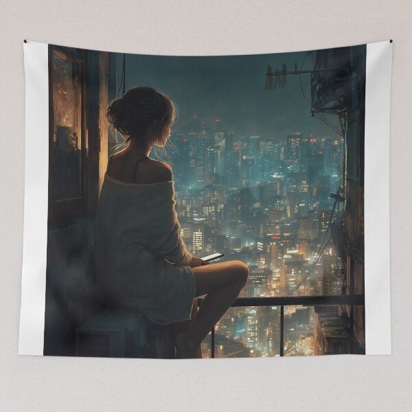 Item preview, Silent Signals Above the City designed and sold by oanaunciuleanu.
