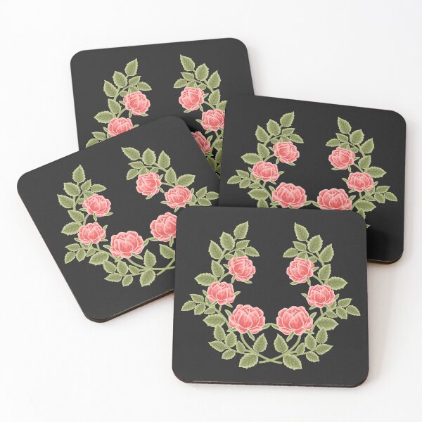 Item preview, Vintage Pink Rose Wreath Floral Illustration designed and sold by SolutionsArt.