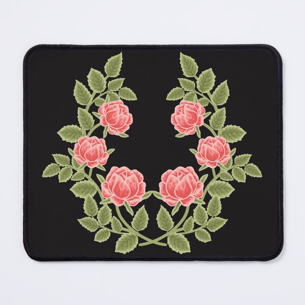 Item preview, Vintage Pink Rose Wreath Floral Illustration designed and sold by SolutionsArt.