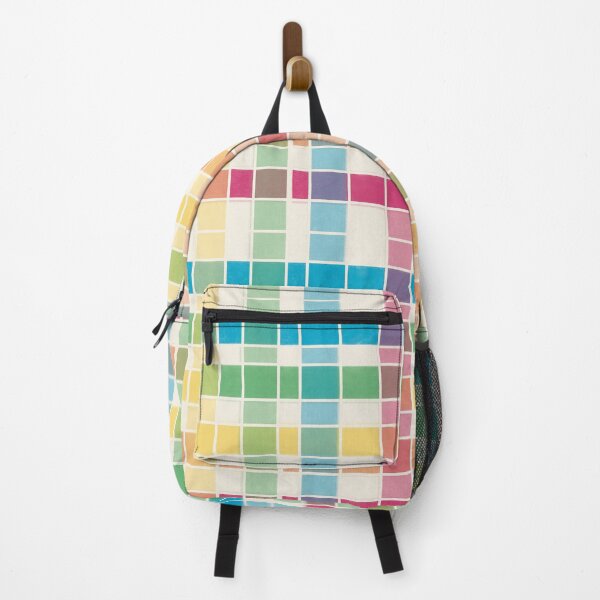 Item preview, Vibrant Pastel Rainbow Watercolor Squares designed and sold by Seamlessly Buffalo.