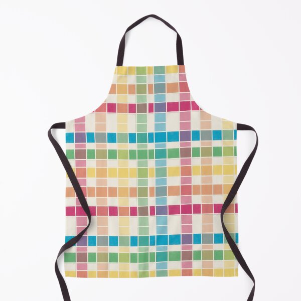 Item preview, Vibrant Pastel Rainbow Watercolor Squares designed and sold by Seamlessly Buffalo.