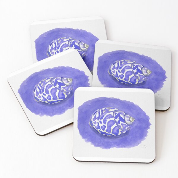 Item preview, Watercolor Spotted Seashell- Purple designed and sold by Sheri-Engel.