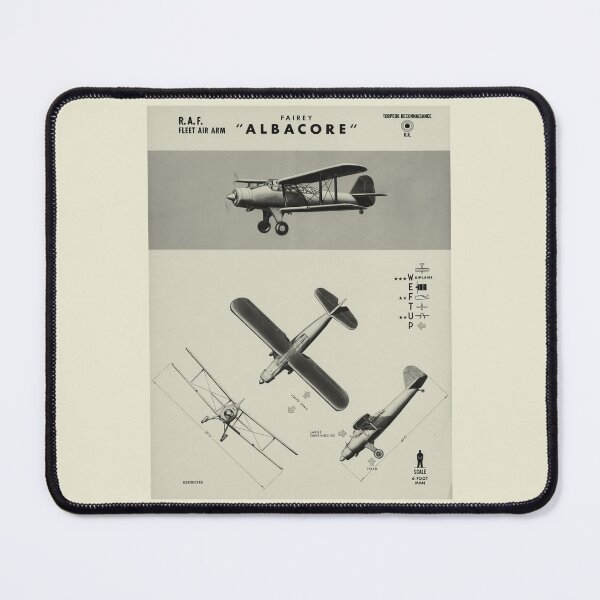 Item preview, Fairey Albacore Torpedo Bomber Naval Aviation Intelligence Sheet designed and sold by MilitaryMart.