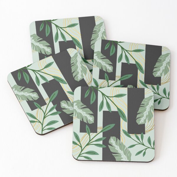 Item preview, Scandinavian Botanical Grid Pattern designed and sold by JitsTheArtist.