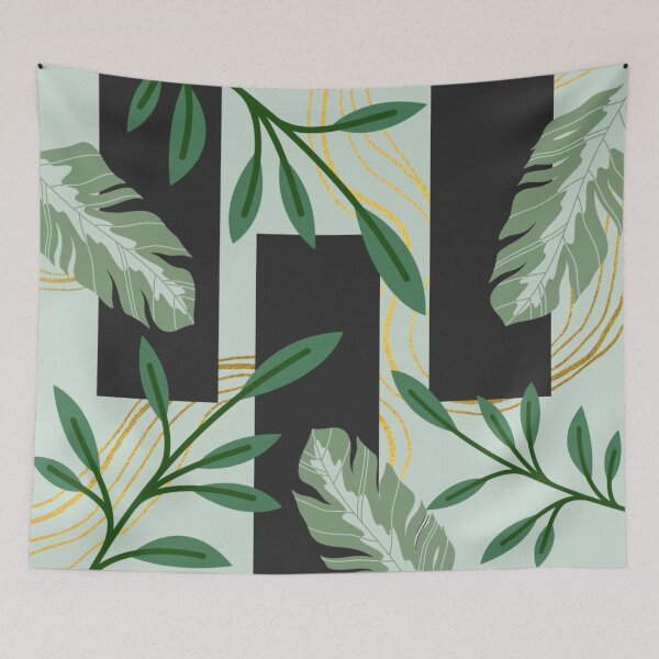 Item preview, Scandinavian Botanical Grid Pattern designed and sold by JitsTheArtist.