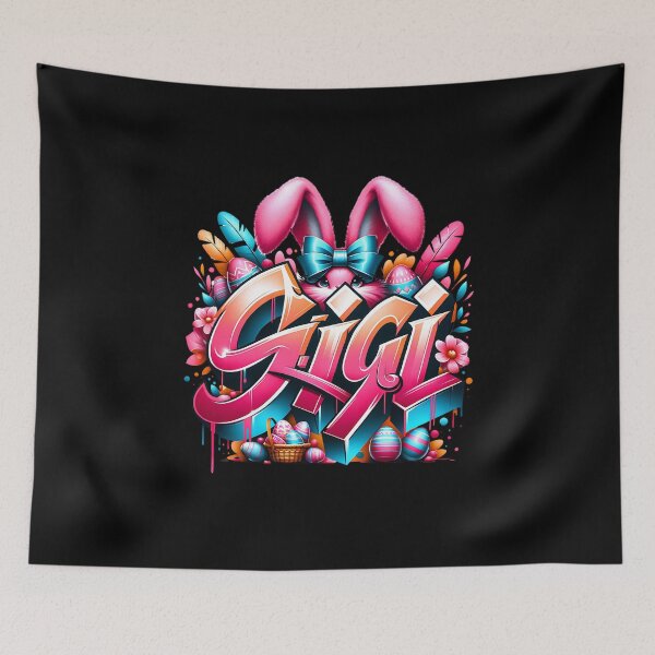 Item preview, Coquette Easter Gigi Bunny – Cute Pastel Easter Rabbit Artwork Sticker / Tee / Mug designed and sold by artedigital99.