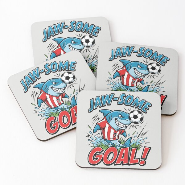 Item preview, Jaw-some Goal! - Soccer Shark Mascot designed and sold by DigitalGlade.