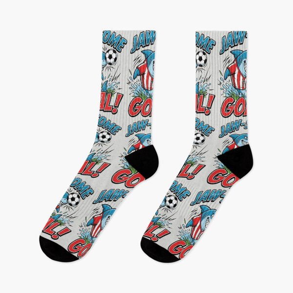 Item preview, Jaw-some Goal! - Soccer Shark Mascot designed and sold by DigitalGlade.