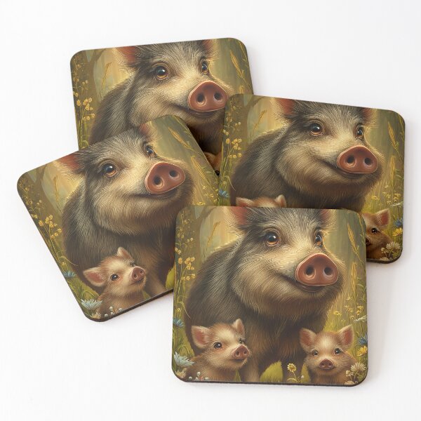 Item preview, Boar Family in a Forest designed and sold by PetsArt.