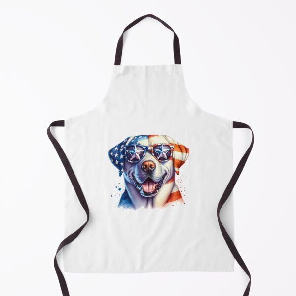 Item preview, Patriotic Labrador Retriever with American Flag Sunglasses – 4th of July Dog designed and sold by Polarisofficial.