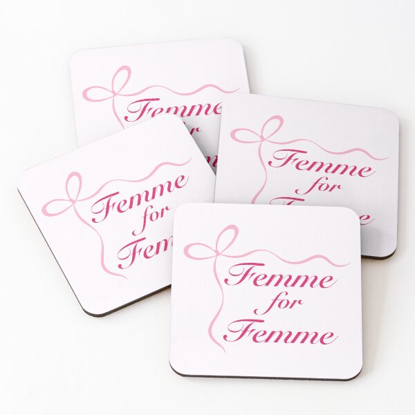 Item preview, Femme for Femme ribbon script designed and sold by Rubyfruit Press.