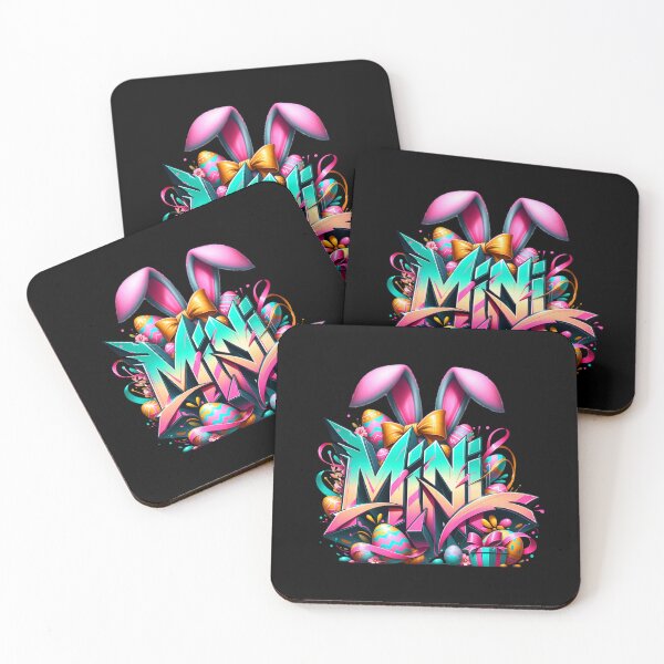 Item preview, Coquette Easter Mini Bunny – Cute Pastel Easter Rabbit Artwork Sticker / Tee / Mug designed and sold by artedigital99.