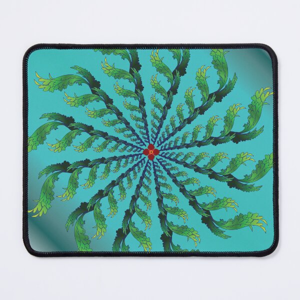 Item preview, Emerald Spiral Leaf Mandala designed and sold by OIL Pattern Design .