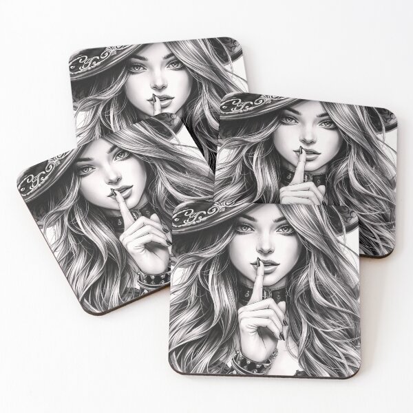 Item preview, Mystical Witch Woman Gothic Illustration designed and sold by BlondeBalance.