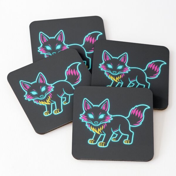 Item preview, Aesthetic Neon Fox Cyberpunk Glow designed and sold by PopNInk.