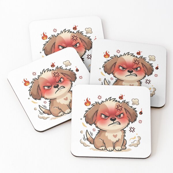 Item preview, Angry Cute Dog Sticker designed and sold by iambill303.