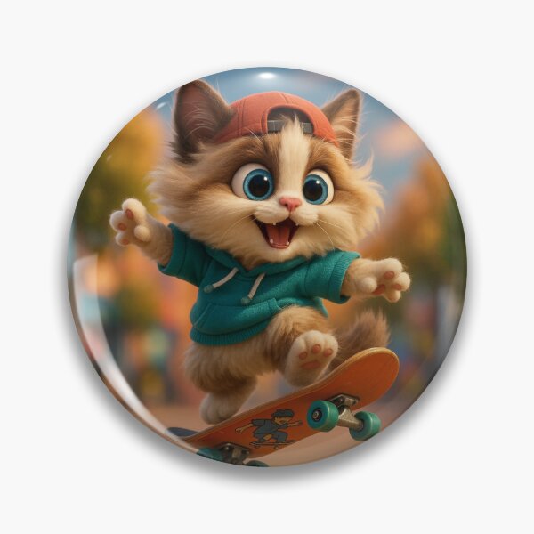 Item preview, Skater Ragamuffin Cat designed and sold by Sillytoe.