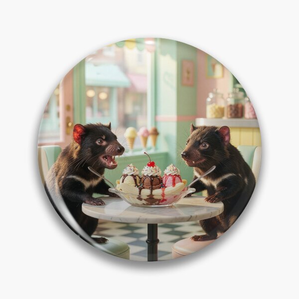 Item preview, Quarrelsome Tasmanian Devils Might Share Banana Split designed and sold by Tridentulus.