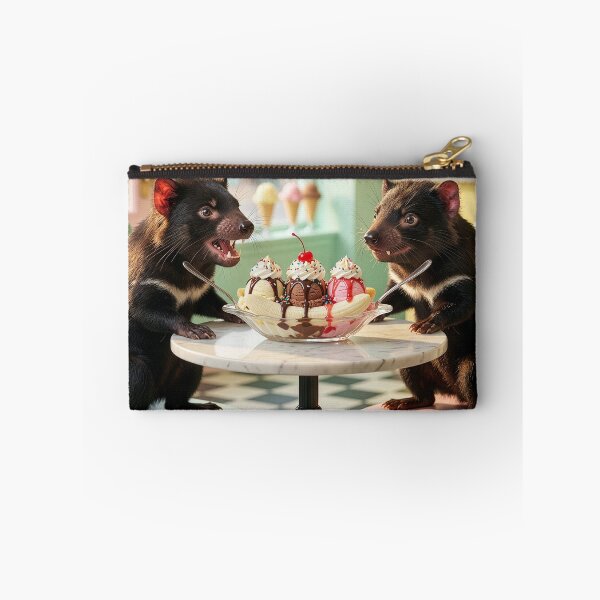 Item preview, Quarrelsome Tasmanian Devils Might Share Banana Split designed and sold by Tridentulus.