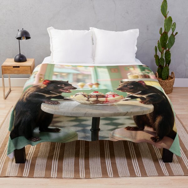 Item preview, Quarrelsome Tasmanian Devils Might Share Banana Split designed and sold by Tridentulus.