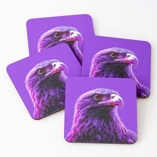 Item preview, Neon Purple Eagle Cyberpunk Portrait designed and sold by ItzLacarth.