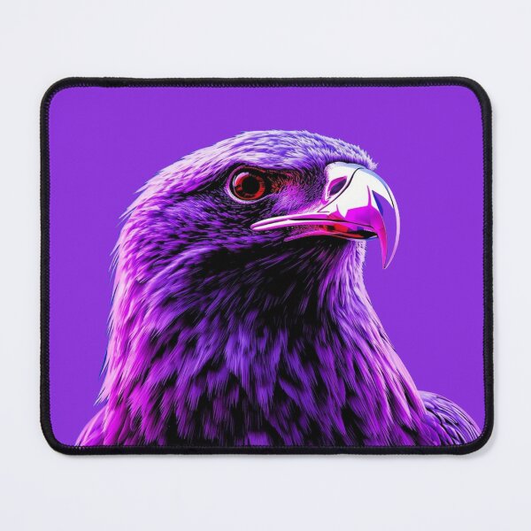 Item preview, Neon Purple Eagle Cyberpunk Portrait designed and sold by ItzLacarth.