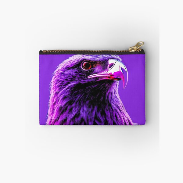 Item preview, Neon Purple Eagle Cyberpunk Portrait designed and sold by ItzLacarth.