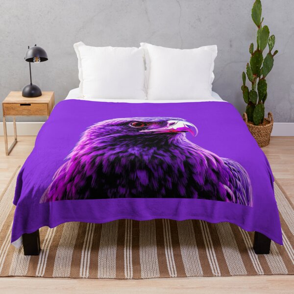 Item preview, Neon Purple Eagle Cyberpunk Portrait designed and sold by ItzLacarth.