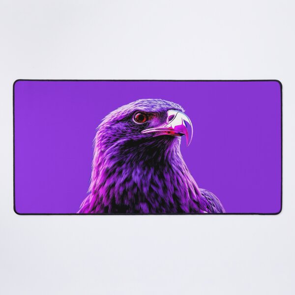 Item preview, Neon Purple Eagle Cyberpunk Portrait designed and sold by ItzLacarth.