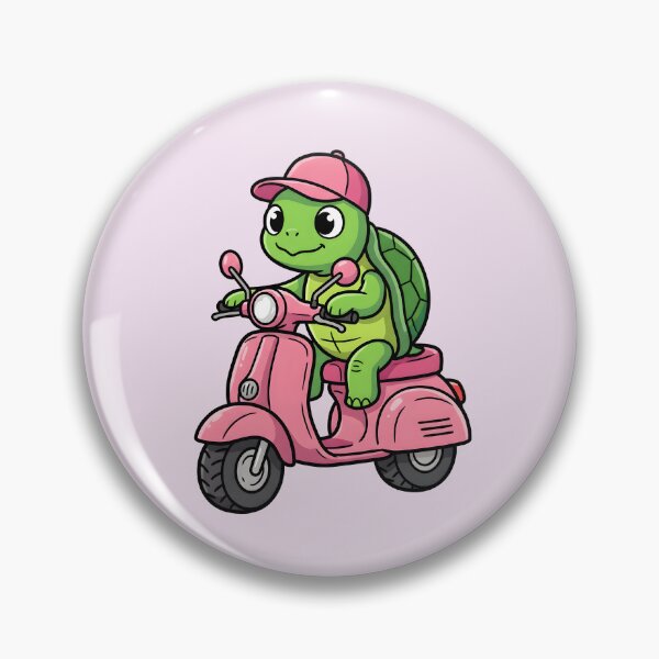 Item preview, cute turtle riding on a motor bike designed and sold by aeaeaeae.