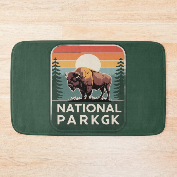 Item preview, Vintage Bison National Park Sunset Badge designed and sold by ItzLacarth.