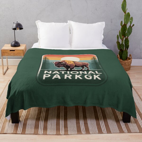 Item preview, Vintage Bison National Park Sunset Badge designed and sold by ItzLacarth.