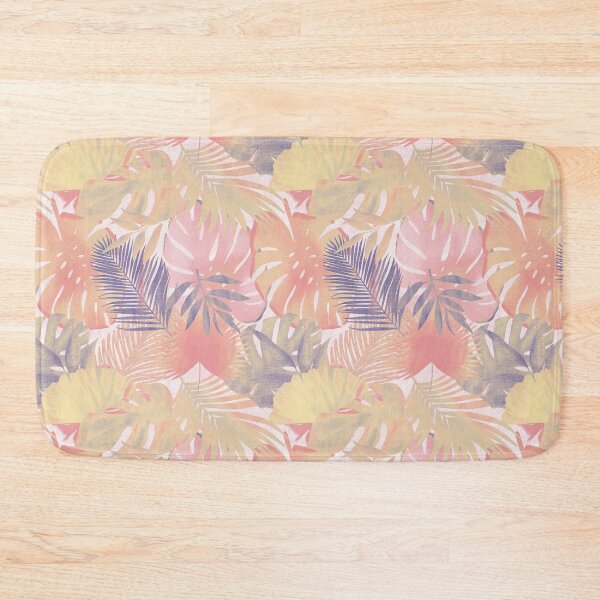 Item preview, Retro Tropical Monstera Palm Leaf Pattern designed and sold by Seamlessly Buffalo.
